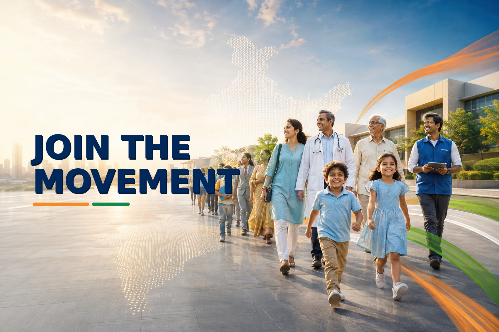 Join the Movement infographic inviting citizens to celebrate childhood and build a better future.